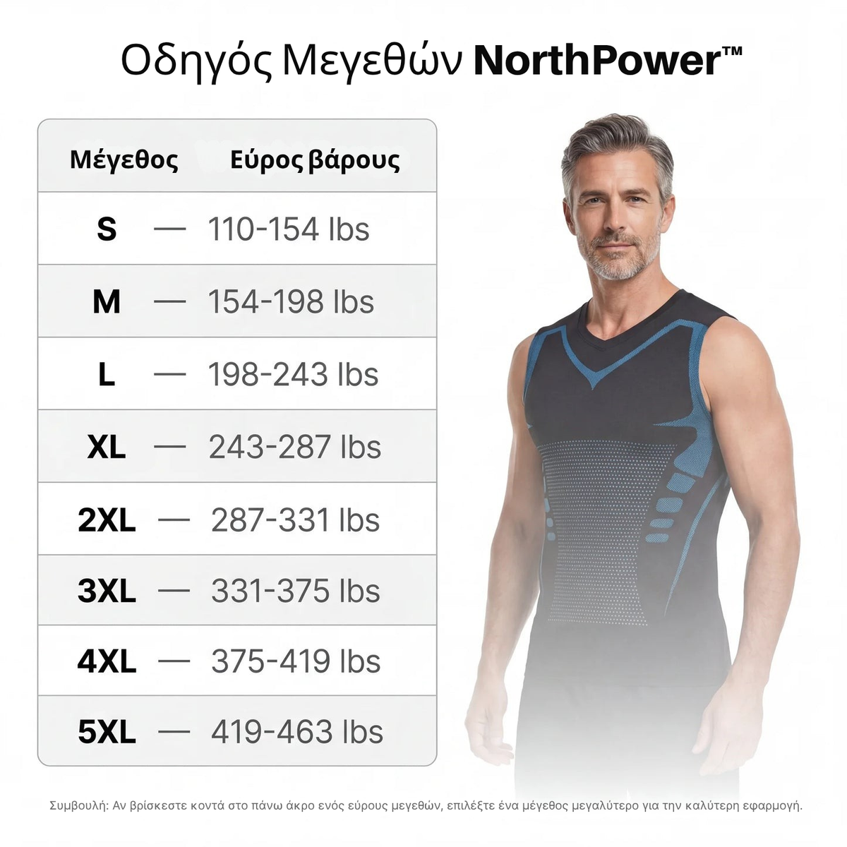 NorthPower με λαιμόκοψη V | Νιώστε τη δύναμη της αυτοπεποίθησης, της σμίλευσης και του ελέγχου